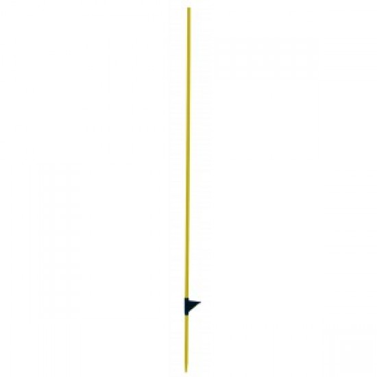 Hengeres, üvegszálas villanypásztor karó - sárga, 160 cm, átmérő: 12 mm